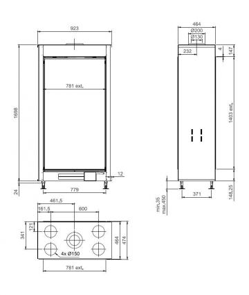 Газовый камин Тру Вижн 850 DVL / True Vision 850 DVL gas