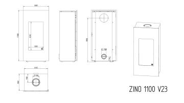 Камин Зино 1100 / Zino 1100