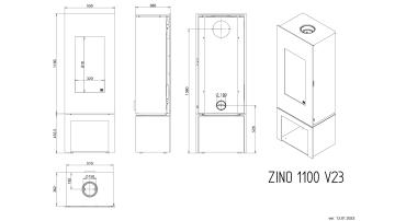 Камин Зино 1100 / Zino 1100