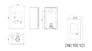 Камин Зино 900 / Zino 900