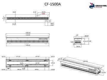 Свето-паровой камин CF-1500A