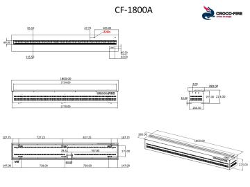 Свето-паровой камин CF-1800A