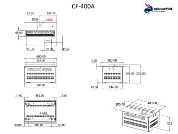 Паровой камин CF-400A
