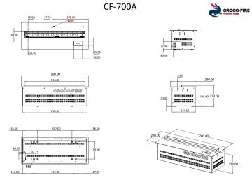Свето-паровой камин CF-700A