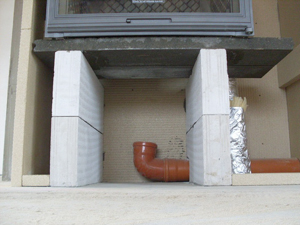Монтаж каминного короба из грена-изола